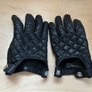 Banana Republic Black Quilted Gloves